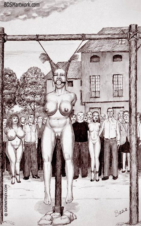Hanging women, artwork by Badia